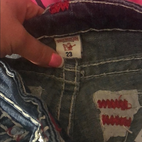 True religion slim straight jeans size 23 - Picture 3 of 3